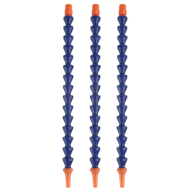 10 Pcs Ronde Nozzle 1/4PT Flexibele Olie Koelvloeistof Pipe Slang Blauw Oranje