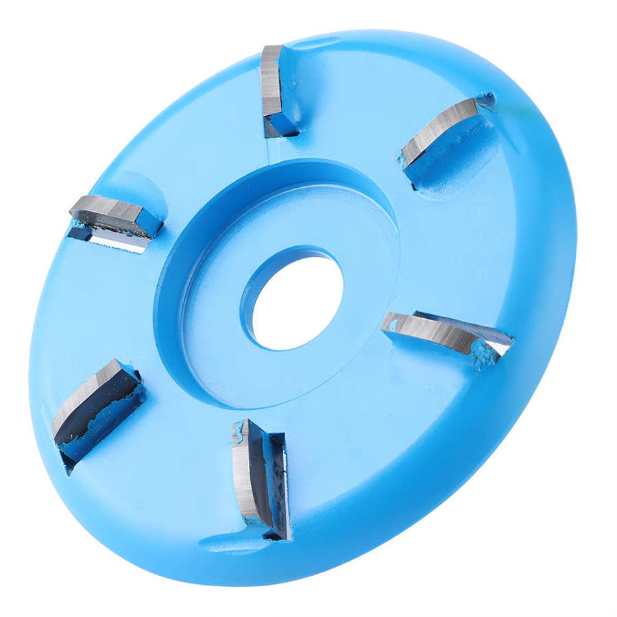 Six Teeth Wood Carving Disc Milling Cutter Disk Woodworking Tea Tray Engraving Tool Angle Grinder Accessories