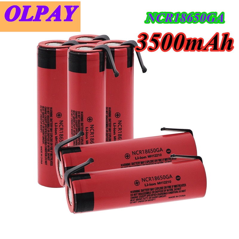 Ncr 18650GA 20A Ontlading 3.7V 3500 Mah 18650 Batterij Oplaadbare Batterij Voor Speelgoed Zaklamp Flat-Top Lithium batterij