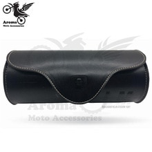 black moto saddlebag leather parts motorcycle saddle bags for suzuki honda yamaha harley luggage motorbike side tool tail bag