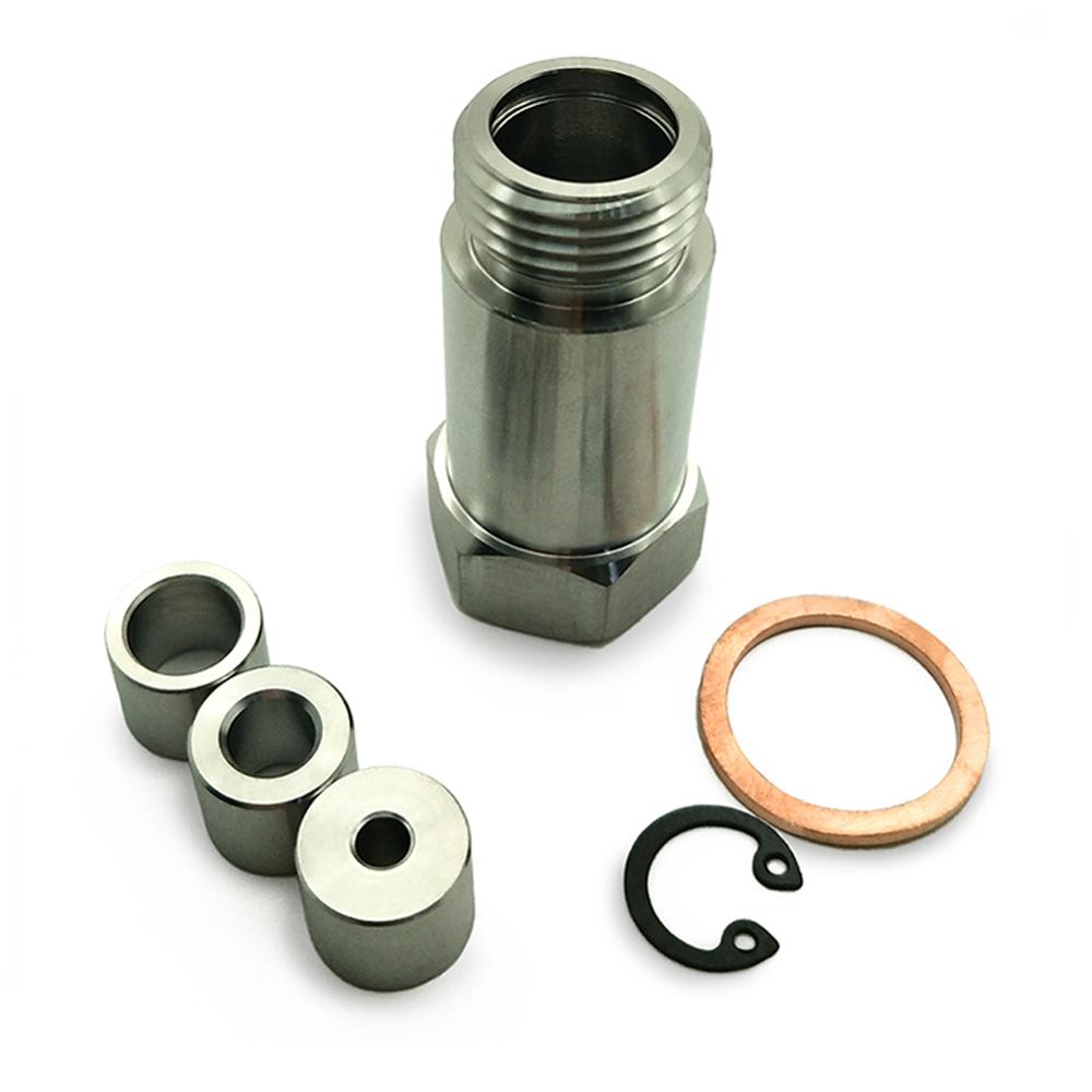 Car O2 Oxygen Sensor Adapter Restrictor Fitting +Adjustable Gas Flow Inserts