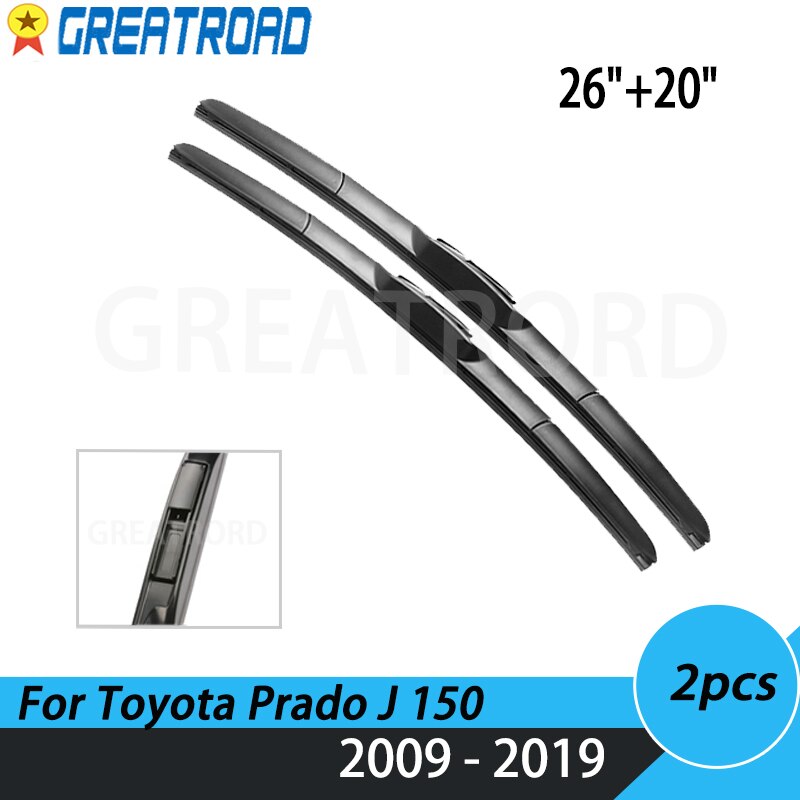 Wiper Front Wiper Blades For Toyota Prado J 150 Windshield 26&quot;+20&quot;