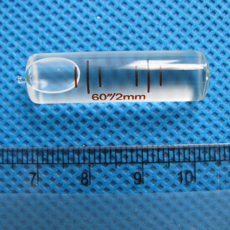 HACCURY 9*33mm 60"/2mm Precision level Glass Tubular Bubble level circular Total Station blisters