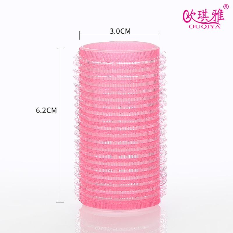 6 Stuks Haar Roller Set Rollers Heatless Haarkrulspelden Geen Warmte Haar Pony Volume zelfklevende Kappers Styling tool: Chocolade