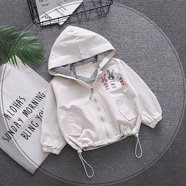 Bebis flickor pojk tyg för nyfödda tjejer höstjacka ytterkläder bebiskläder bebisar pojkar småbarn luva vindjacka kappor jackor: Ljusgrå / 9m