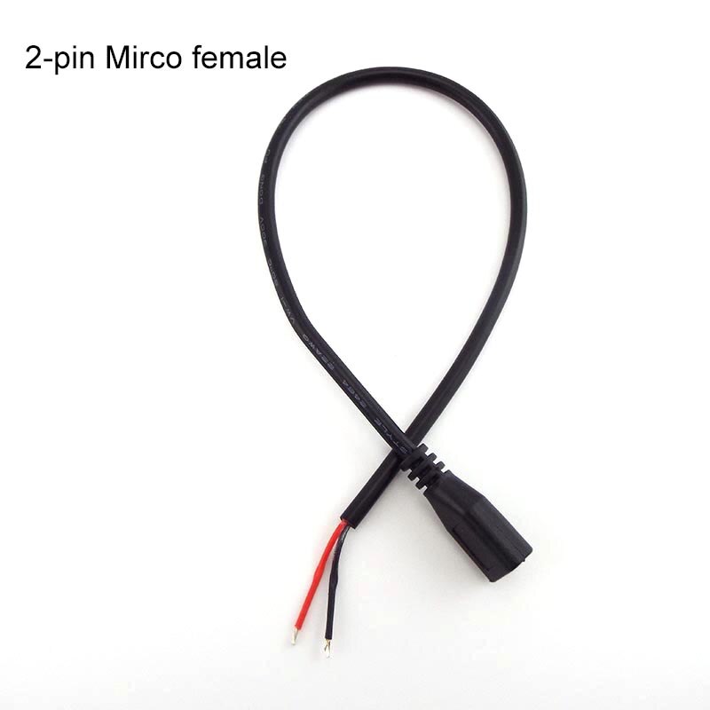 1/5Pcs Micro Usb 2.0 Een Vrouwelijke Mannelijke Jack Opladen Connector Kabel 4 Pin 2 Pin 4 Draden charge Cord Diy Voor Android Interface: 2 pin female / 1pcs