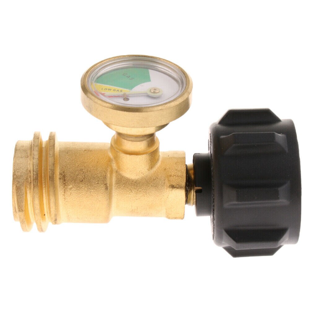 1Pc QCC1 Propane Tank Adapter Copper QCC1 Fitting Gas Gauge RV Camper Accessories For RV Camper BBQ Grill Outdoor