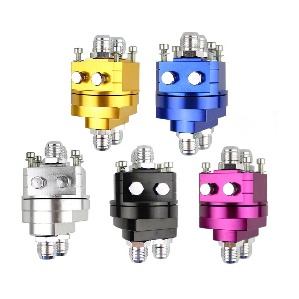 RASTP-Billet Aluminium AN10 Oil Filter Cooler Sandwich Thread Plate Adapter 3/4X16,20X1.5 RS-OSA009