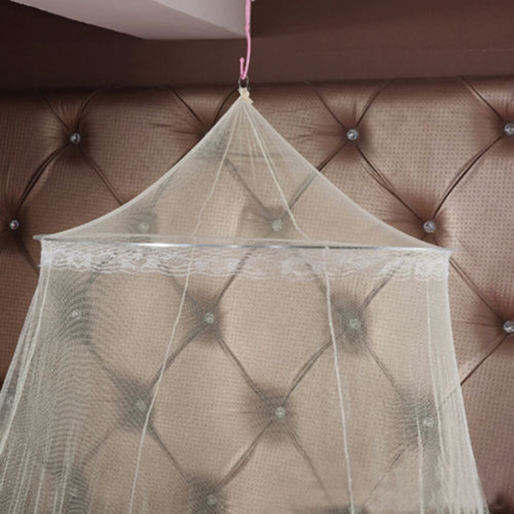 Princess Mosquito Net Lace Dome Canopy Insect Protection Fabric Mesh one Door Curtain Decor Bed Tent