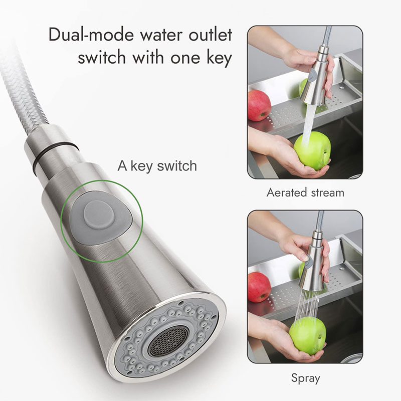 Kitchen Faucet Head Replacement, Angle Simple Kitchen Sink Faucet Parts, Pull Down Faucet Sprayer Head Nozzle,Sink Spray Nozzle