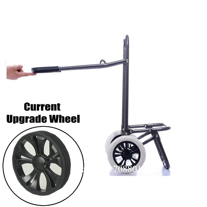 Outdoor Folding Shopping Trolley Dolly with Rolling Wheels, Lightweight Grocery Laundry Utility Cart, Stair Climbing with Wheels: Type1