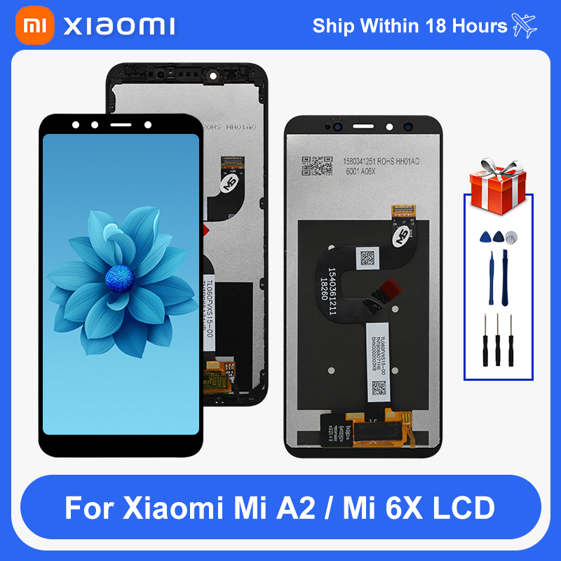 5.99“ For XiaoMi Mi A2 DIsplay MIA2 LCD Display Screen Digiziter Replacement Parts For XiaoMi MI 6X LCD