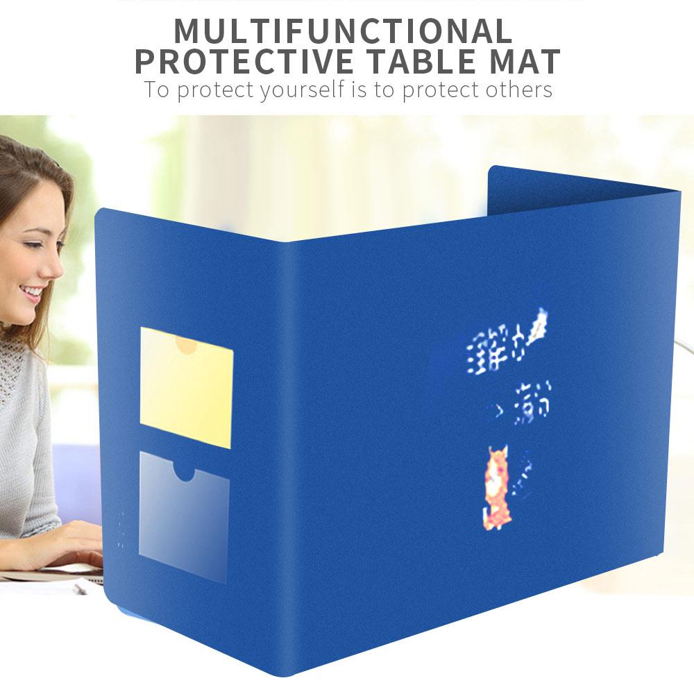 Coated Paper 96*33cm Grid Baffle Isolation Board Practical Restaurant Fold School Durable Safety Scale Eat Learn