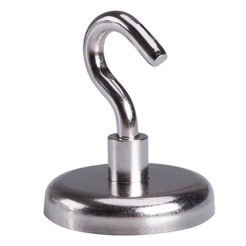 Nyaste magnetiska krokar kraftfull krok magnet hållare 10kg sugvägg krok hållare stöd hårdvara magnetiskt verktyg silver: G
