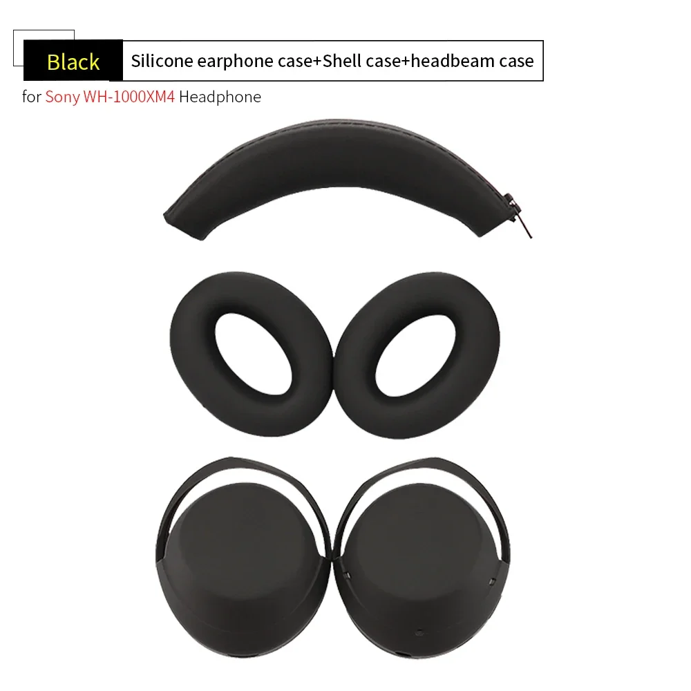 Funda protectora de silicona suave para auriculares Sony WH-1000XM3/4, funda protectora de auriculares de: Marrón