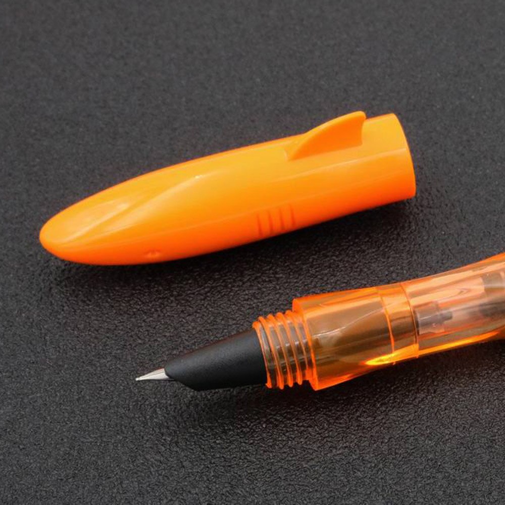 Jinhao shark Stijlvolle en kleurrijke plastic F Nib Vulpen: Oranje