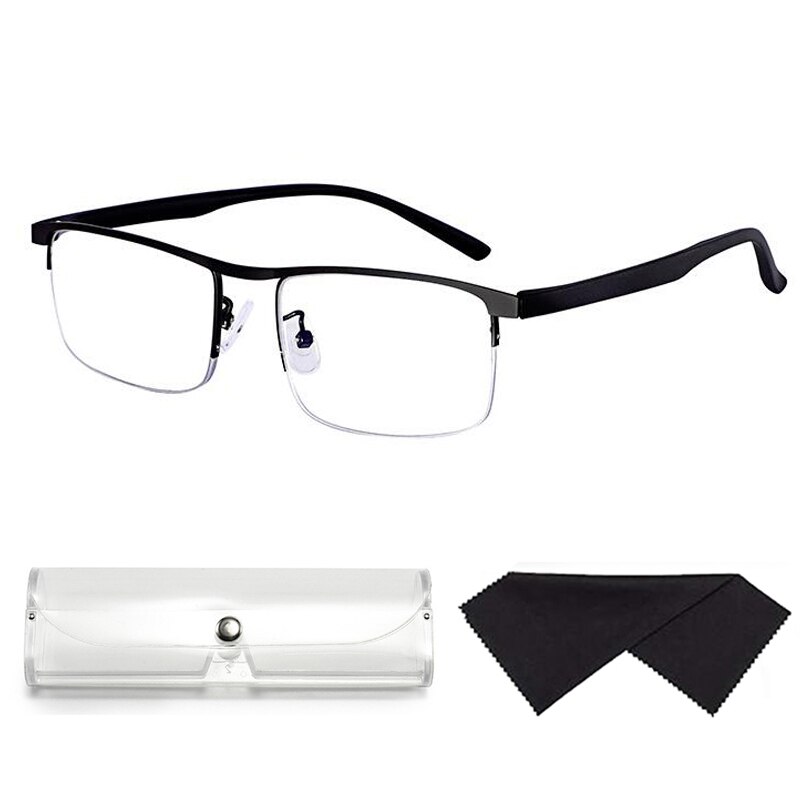 Progresywne wieloogniskowe komputerowe okulary do czytania Niebieskie światło blokujące zawias sprężynowy ze stopu tytanu Wieloogniskowe okulary do czytania