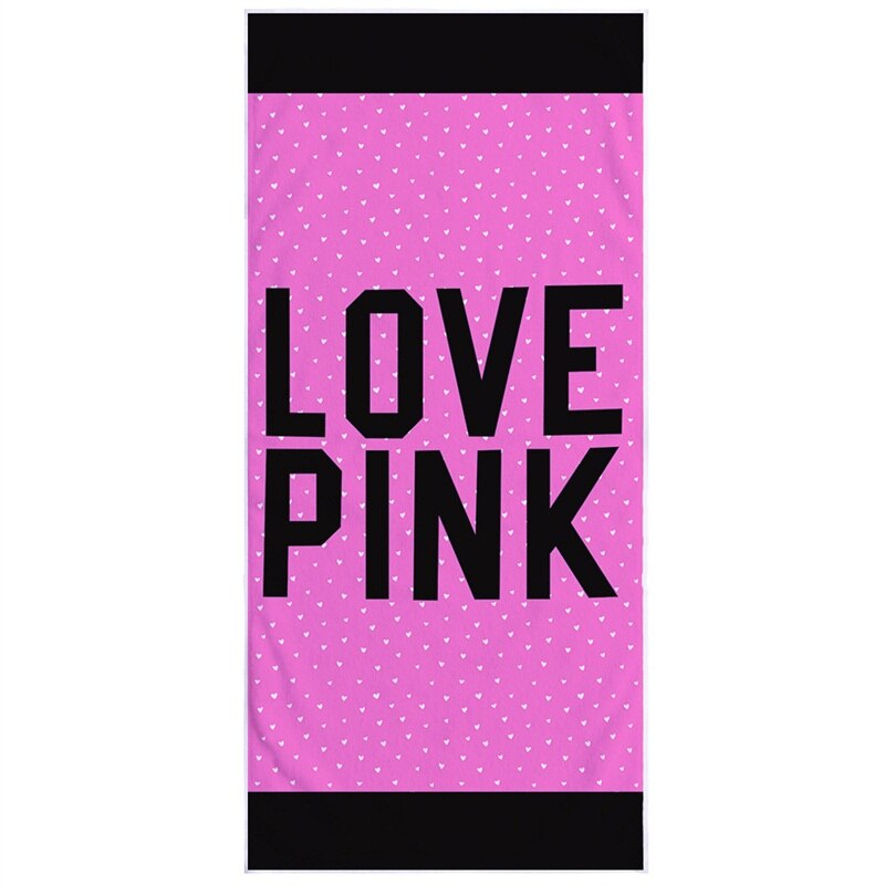 150X75Cm Roze Liefde Luipaard Print Strand Handdoek Super Absorberende Zachte Microfijne Reizen Sport Microfiber Zwemmen Bad handdoeken: 011
