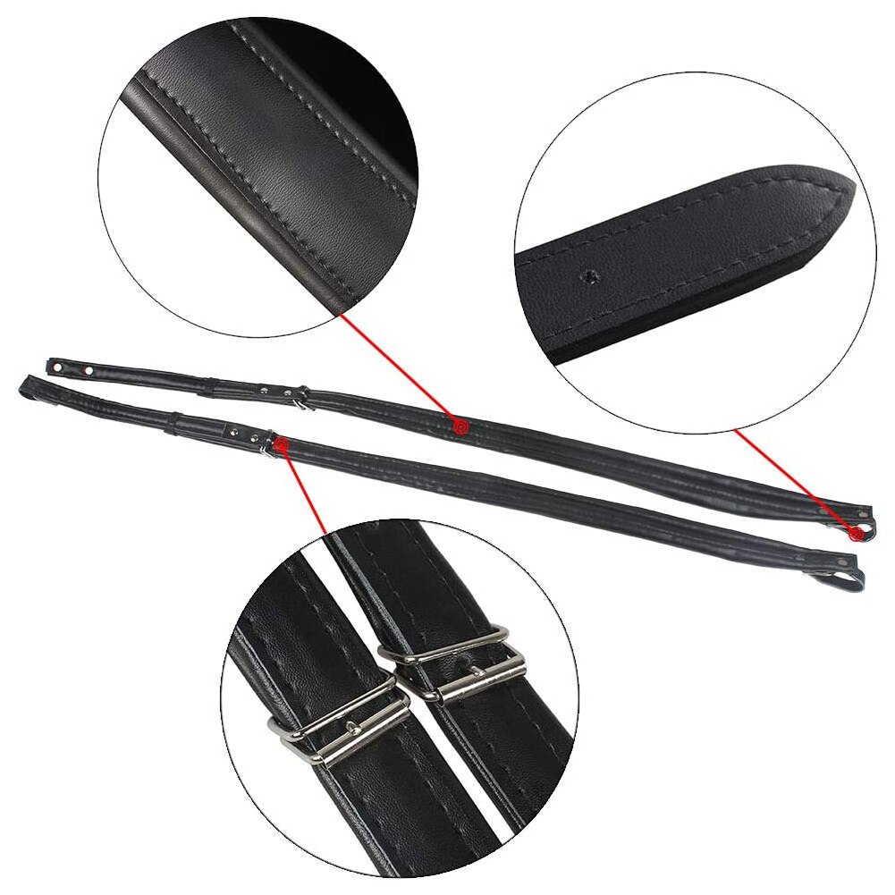 2PCS Accordion Straps Leather Bass PU Adjustable Universal Shoulder Straps Belt Synthetic Leather Accordion Shoulder Straps Belt