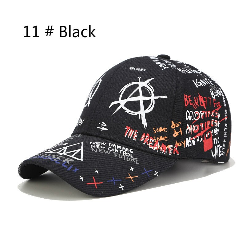 SLECKTON 100% Cotone Hip Hop del Berretto Da Baseball per Gli Uomini e Le Donne Casual Graffiti Snapback Cappello Unisex Cappelli di Moda Ha Raggiunto Il Picco Caps estate