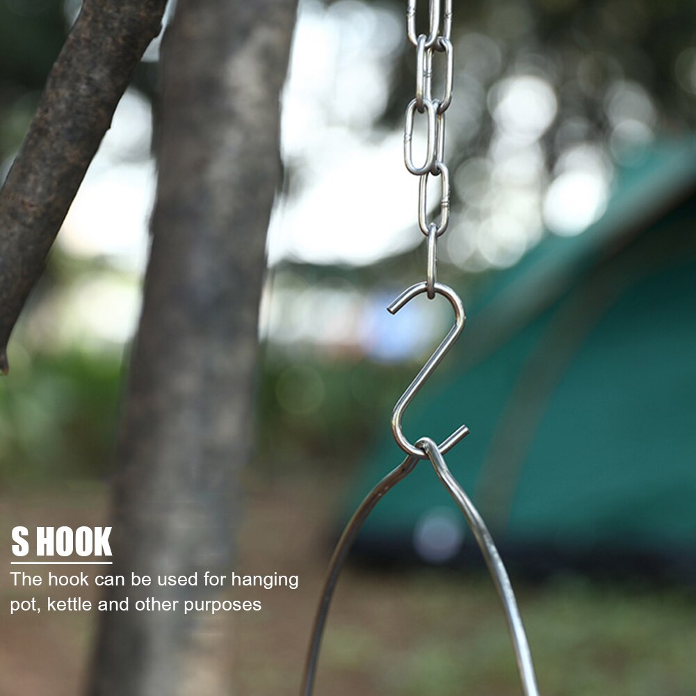 BBQ Tripod Hanging Rack Steel Detachable Outdoor C... – Grandado