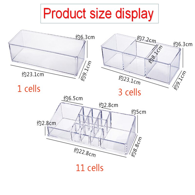 Combineerbare Transparante Make-Up Organizer Opbergdoos Acryl Make Up Organizer Cosmetische Organizer Make Storage Lades Organiseren