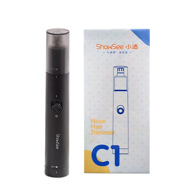 XIAOMI MIJIA SHOWSEE – Mini tondeuse électrique Portable pour le nez, les oreilles, rasoir pour cheveux, étanche, nettoyeur en toute sécurité: with box
