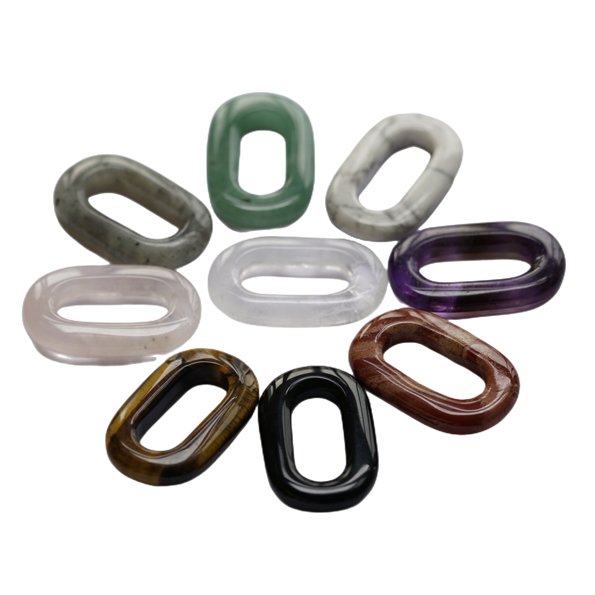Colgante de piedras preciosas hecho a mano, joyería artesanal, collar, pendientes, piedra de cristal ovalada, curación Reiki decorativa