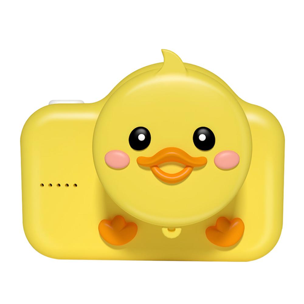 Cámara educativa IPS de 2 "para niños, cámara de vídeo de dibujos animados con pantalla HD de animales, bonita cámara de fotos, de cumpleaños, 20MP: Duck
