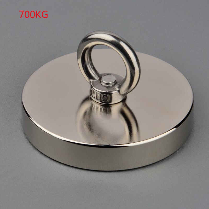 700Kg Hoge Magneet Sterke N52 Krachtige Neodymium Permanente Magneet Magneten Vissen Magneet Met Ring Magnetische Materiaal Base