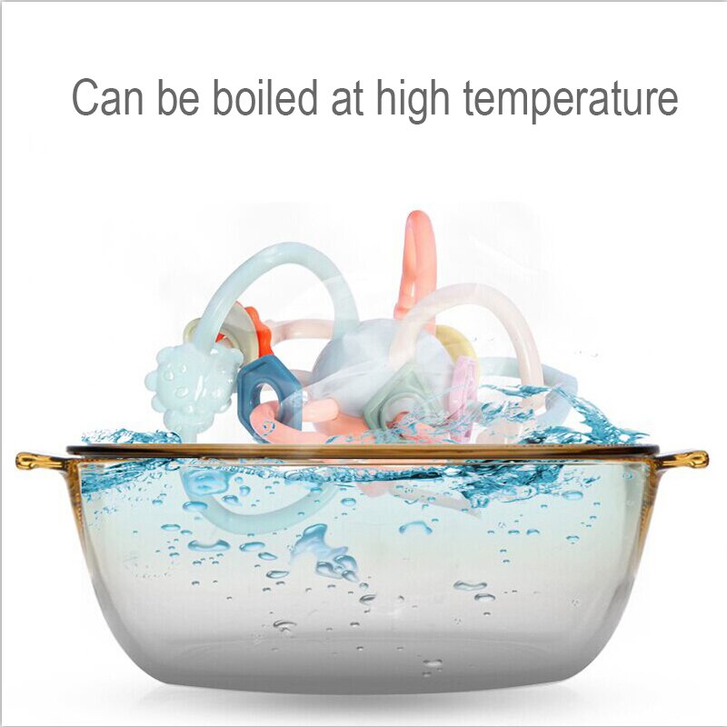 Baby hand ball toys puzzle soft glue tactile massage perception tactile ball baby Manhattan