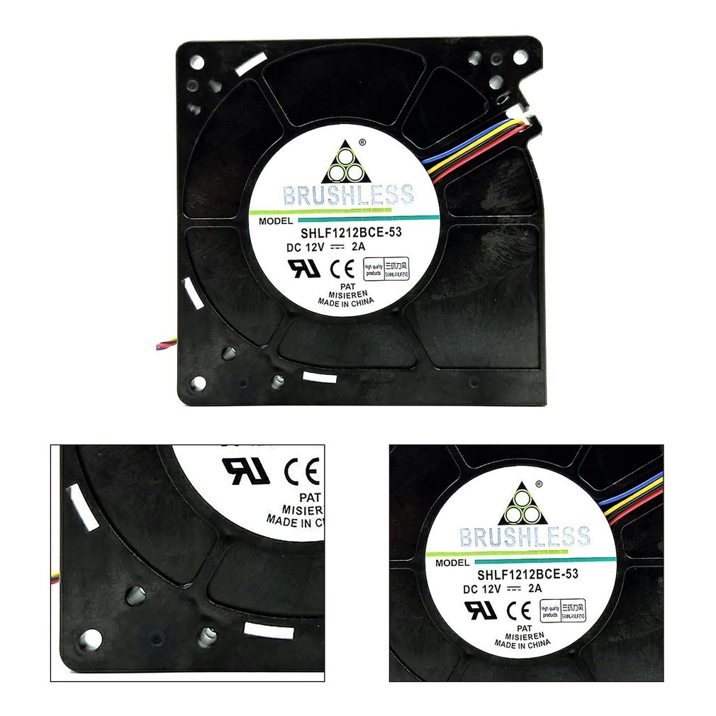 12032 12V 2.0A Large Air Volume High Speed 4 Pin Industrial Speed Measurement Turbo Blower Drier Cooling Fan