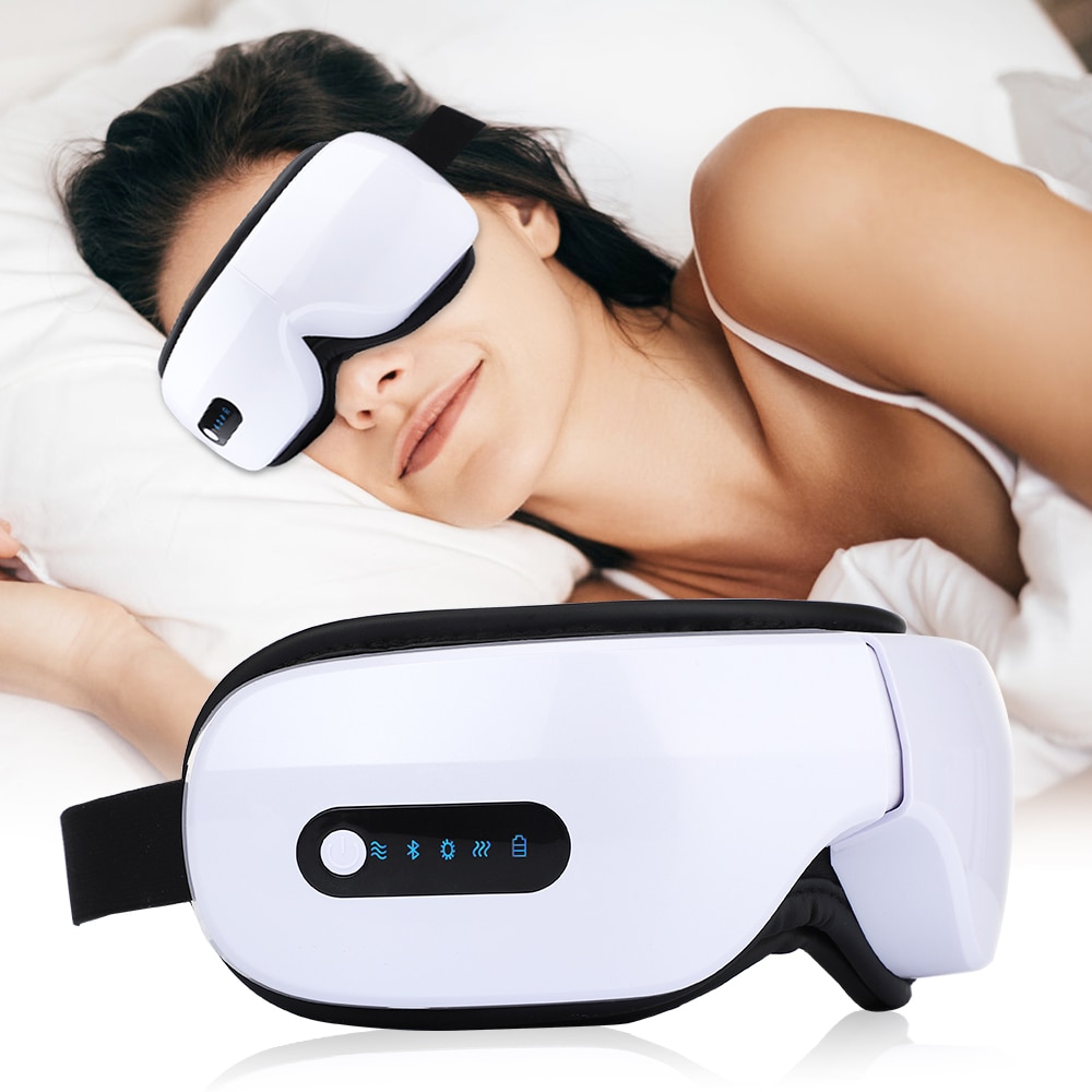 Electric Vibration Eye Massager Compress Therapy Glasses Eye Care Wrinkle Fatigue Relieve Vibration Massage Machine