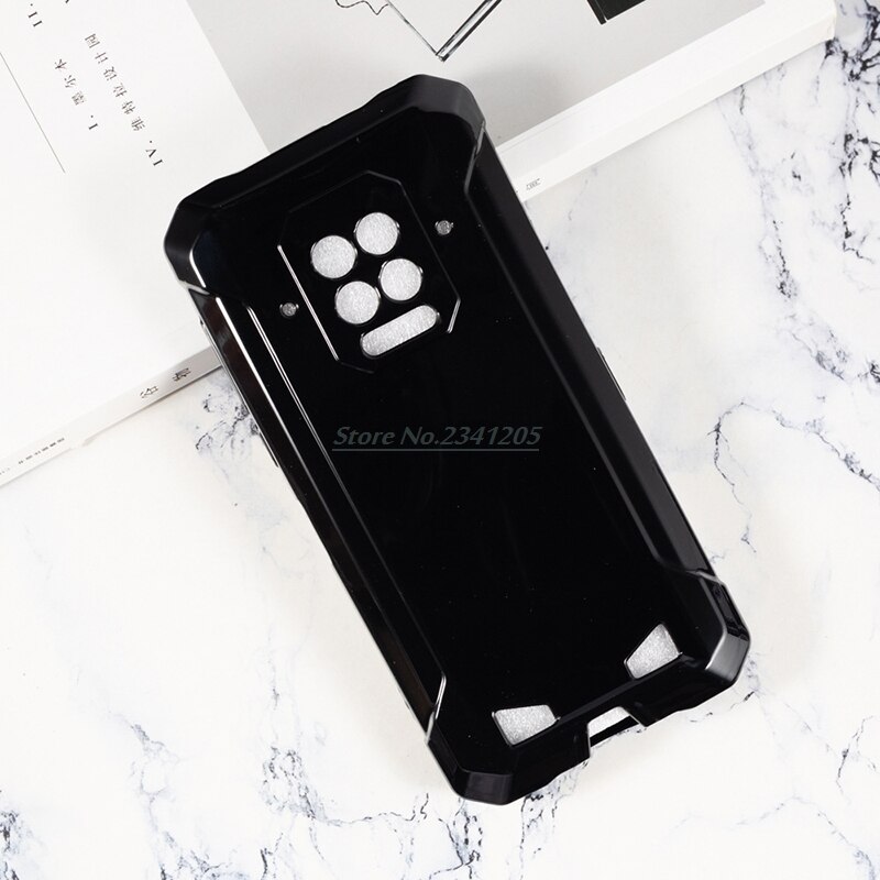 Zachte Zwarte Tpu Case Voor Doogee S86 S86Pro Transparante Telefoon Case Silicon Met Gehard Glas Voor Doogee S86 Pro Screen protector: For Doogee S86 / Black Case Only