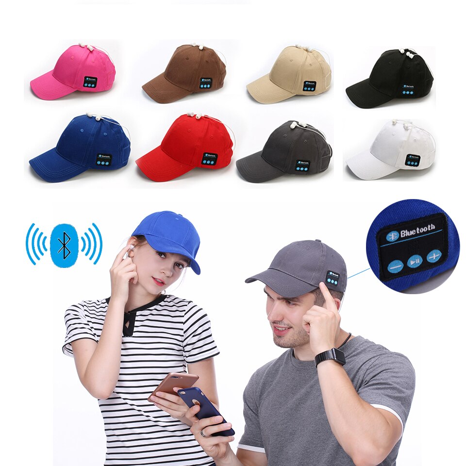 Wireless Bluetooth Music Headband Knits Sleeping Headwear Headphone Speaker Headset Sports Cap Smart Stereo Hat Mic Party