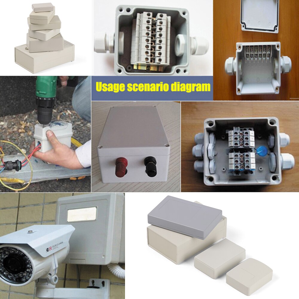 Plastic Waterproof DIY Housing Instrument Case Plastic Electronic Project Box Electric Supplies Enclosure ABS Storage Case