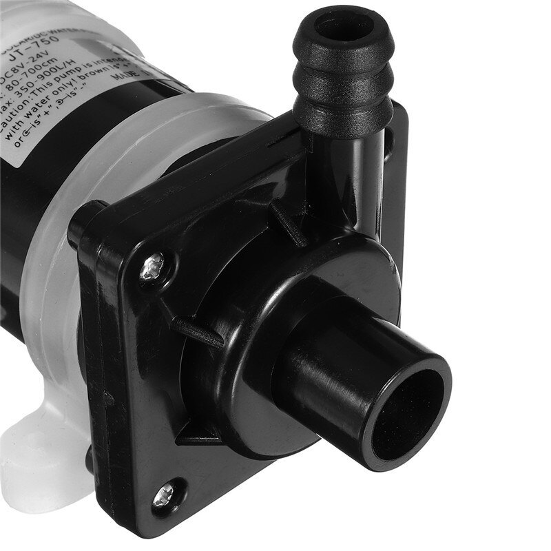 Dc 24V Zonne-energie Borstelloze Magnetische Dompelpomp 900L/H Visvijver 1200MA Soepele Werking Zwart 22W Abs Roestvrij