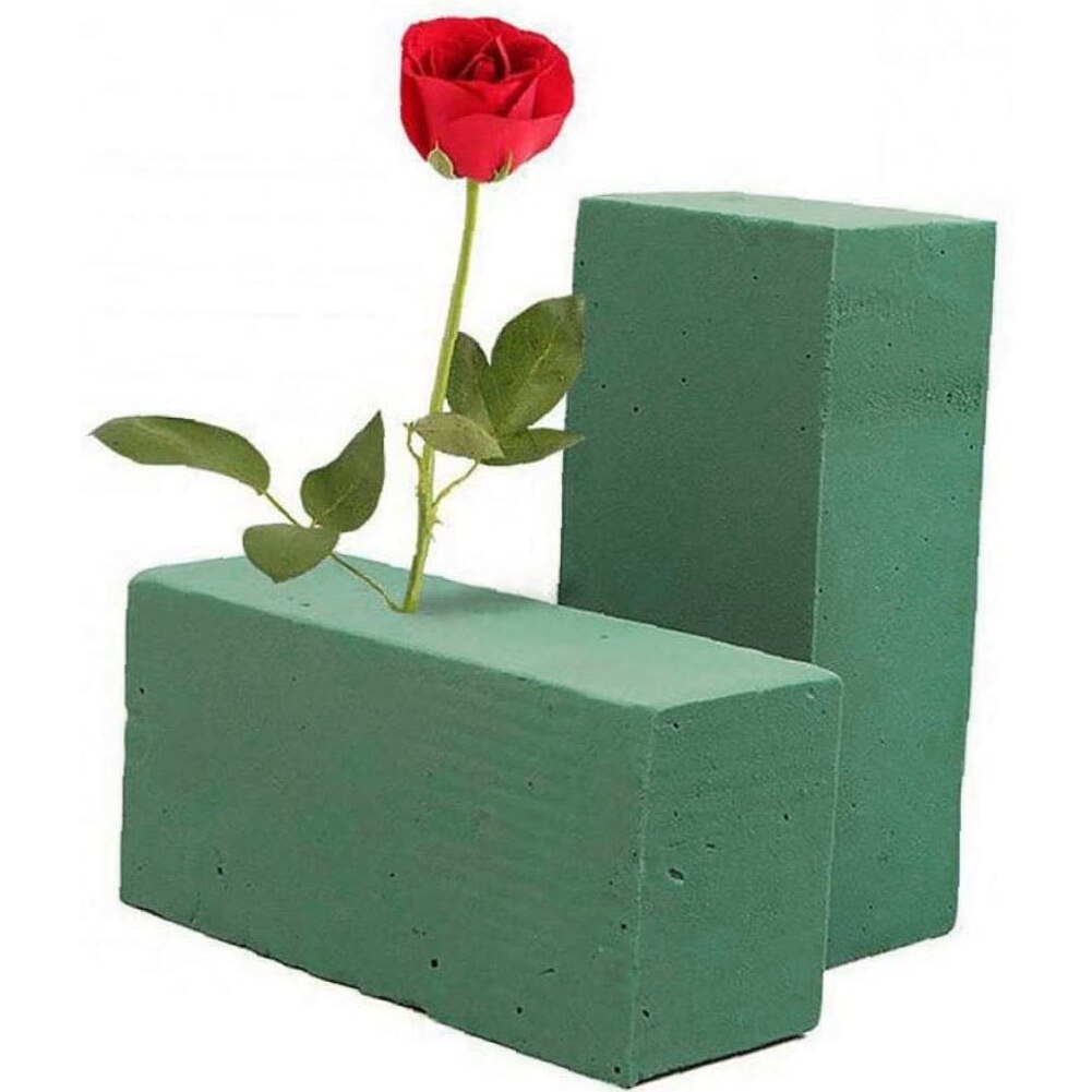 2pc Floral Foam Brick Block Flower Holder Artificial Flower For Wedding Florist Flower Arranging DIY Craft Garden Decor