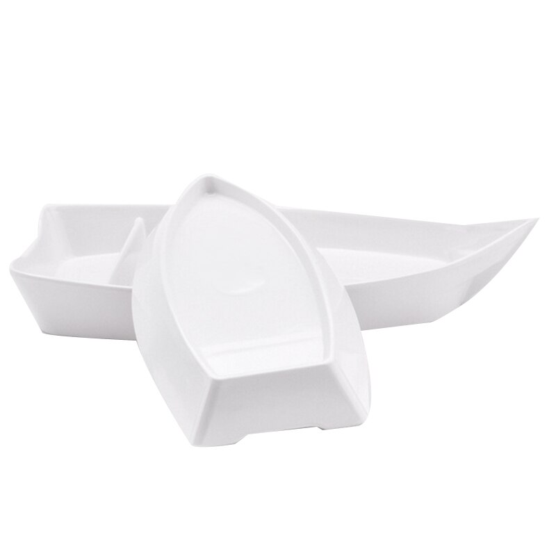 Plato de estilo barco para Sushi, plato de comida para aperitivos, postres, Sashimi, bandeja de mariscos para Hotel, 2 uds.