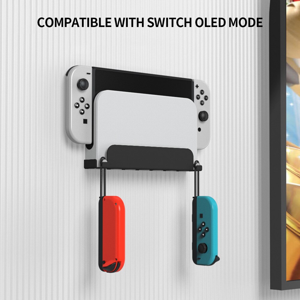 Universelle wandhalterung für ns/ns oled-spielkonsole, switch oled-tv-box, wandhalterung und aufbewahrungsständer