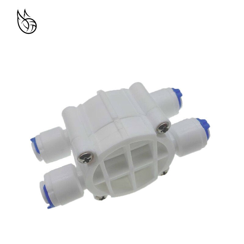 Válvula de ósmosis inversa RO de 4 vías, manguera OD de 1/4 pulgadas, conexión rápida, ajuste de válvula de diafragma para purificador de agua, dosificador de agua pura