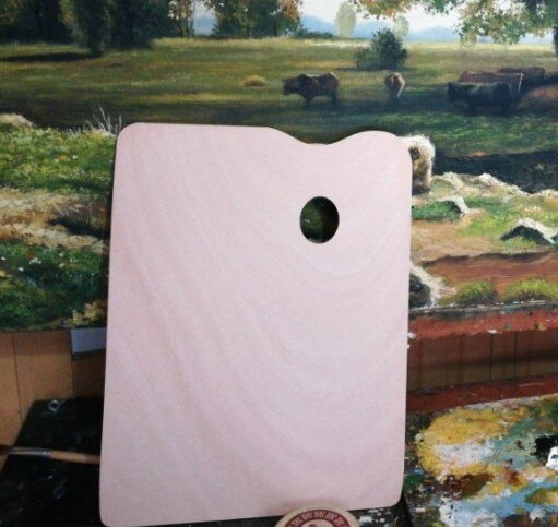 El arte de la madera dibujo pintura acrílica paleta dibujo uso estudiante: Blanco