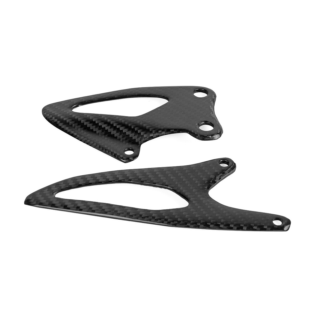 Voor Yamaha Yzf R1 Motorcycle Carbon Fiber Achteren Geplaatste Foot Peg Hiel Guard Plaat Onderdelen