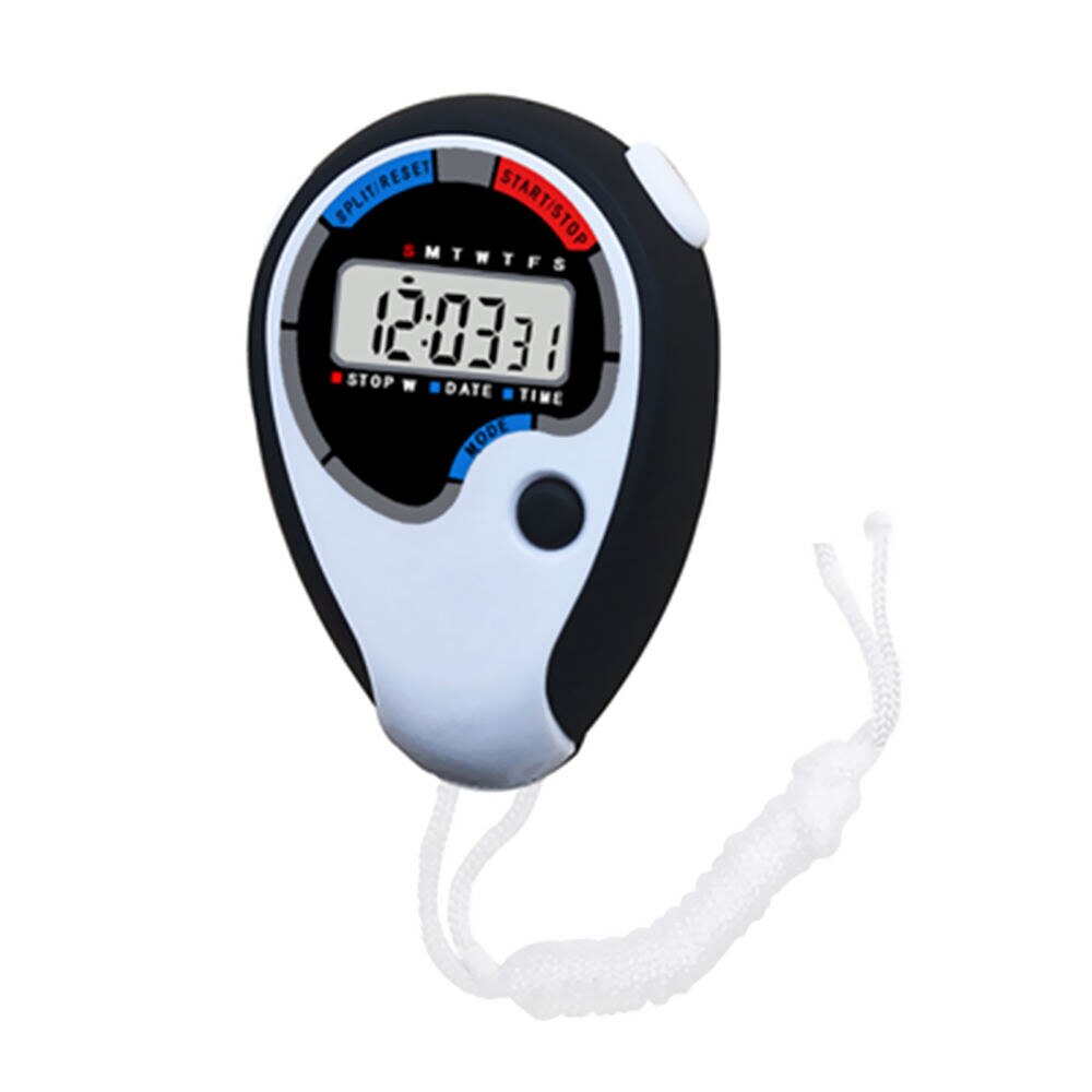 Stopwatches Multi-Function Waterproof Electronic Digital Chronograph Time Stopwatch Timer for Sports: Gray