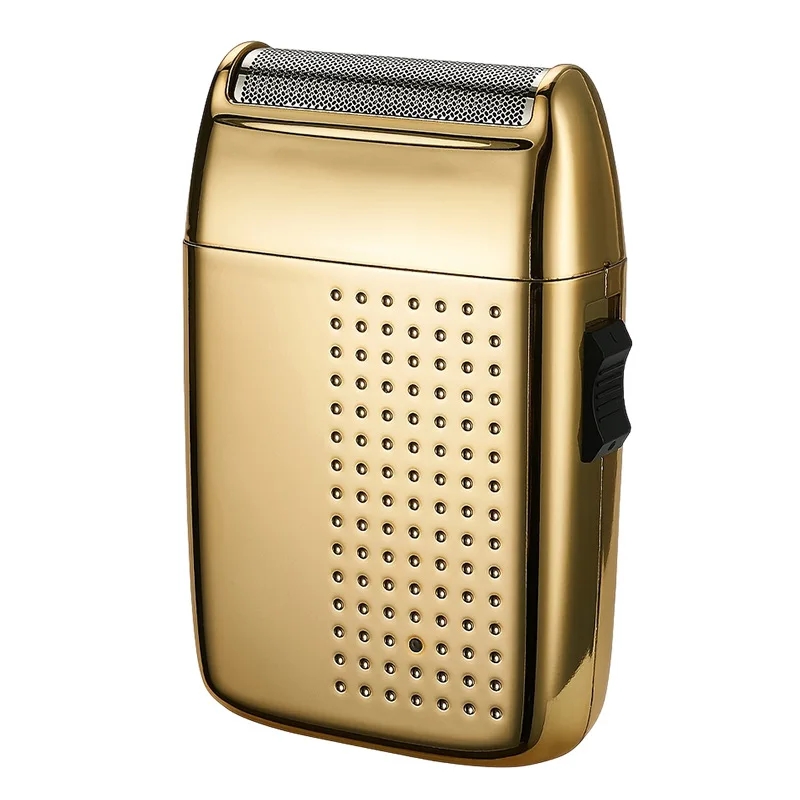 1pc Original Elektro rasierer für Männer Barts ch neider Rasierer tragbare Haars chneide maschine wiederauf ladbare Rasier Bart Maschine ﻿: Gold