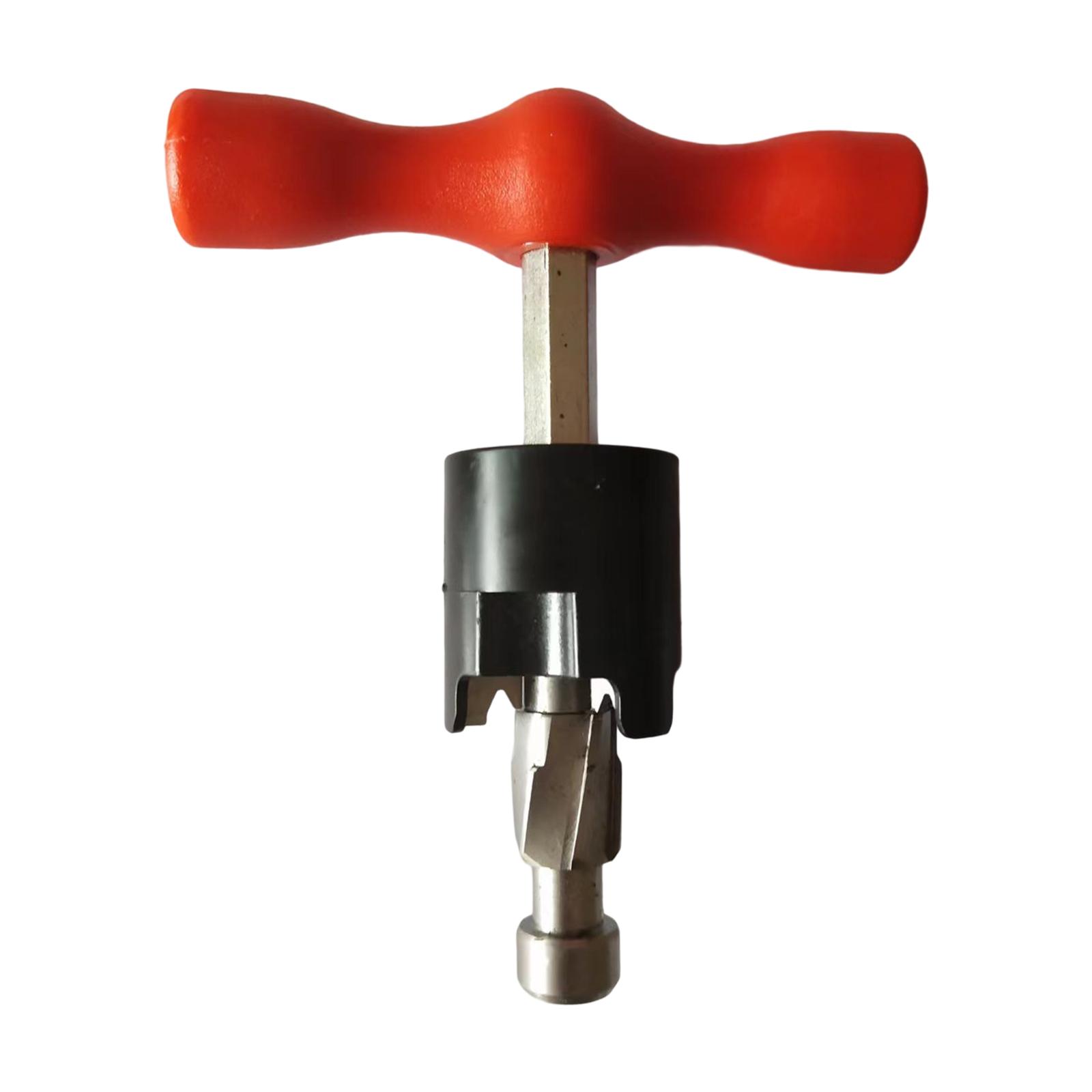 Herramienta calibradora en T, mango de ajuste, reparación de chaflán de desbarbado, herramienta de chaflán de agujero manual interno y externo, Pex de escape