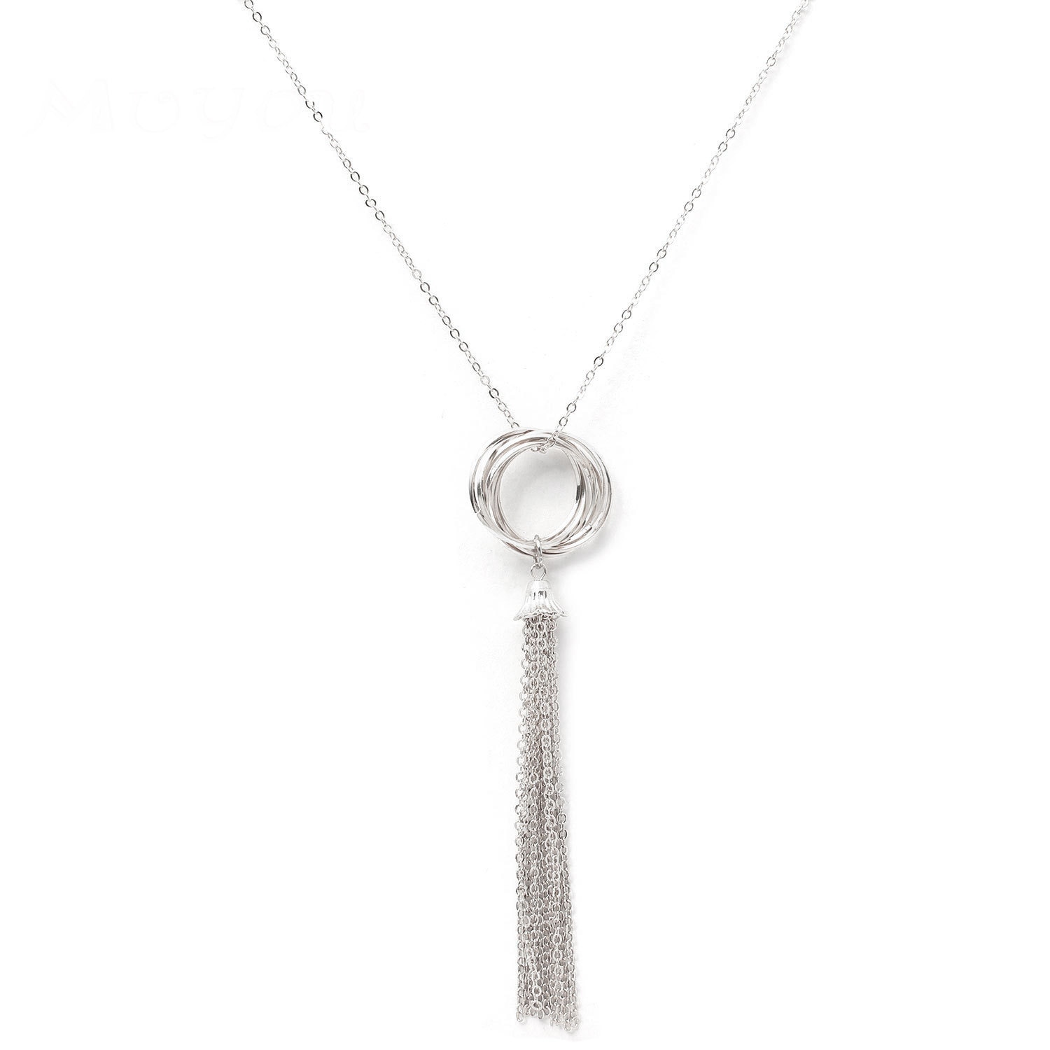 Collier avec pendentif Long et pompon pour femmes, chaîne dorée, collier clavicule, collier à la , bijoux XL1268