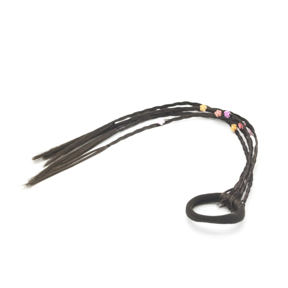 Girls Colorful Wigs Ponytail Hair Ornament Headbands Rubber Bands Beauty Hair Bands Headwear Kids Hair Accessories Head Band: 6