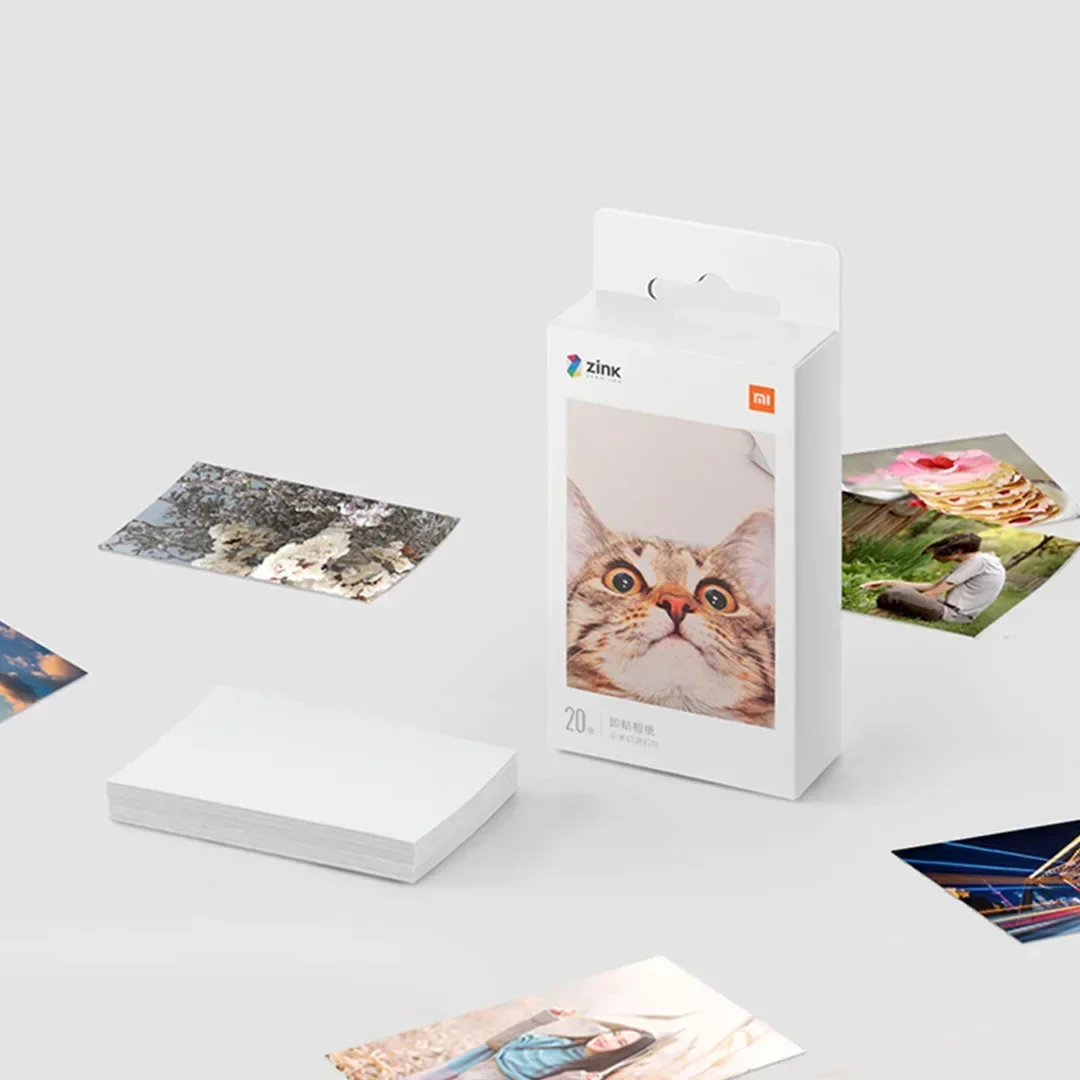 100% Xiaomi kieszeń drukarka papier ZINK Samoprzylepne arkusze robić drukowania zdjęć Xiaomi 3-calowa mini kieszonkowa drukarka fotograficzna Tylko papier