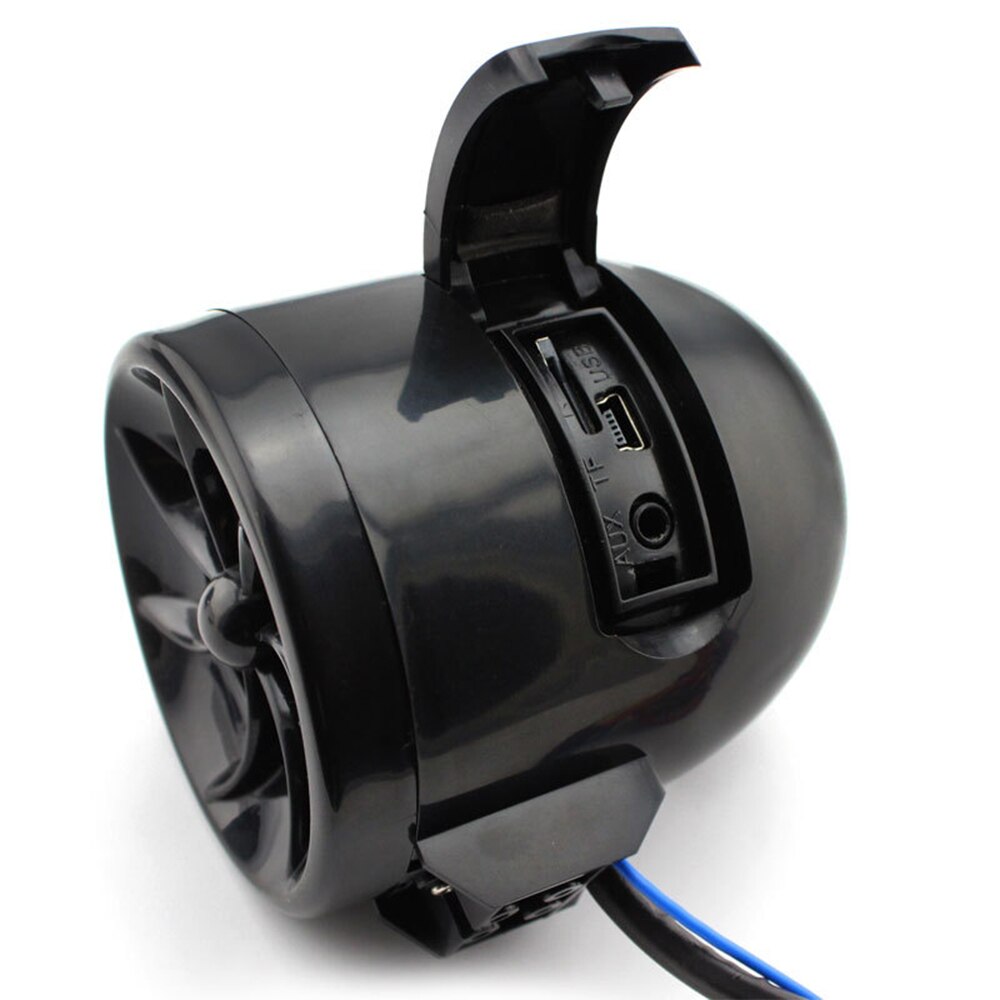 Reproductor de MP3 y Radio para motocicleta, altavoz de 7W para Moto con compatibilidad con FM, USB, SD, AUX, resistente al agua, accesorios para altavoces y motocicletas